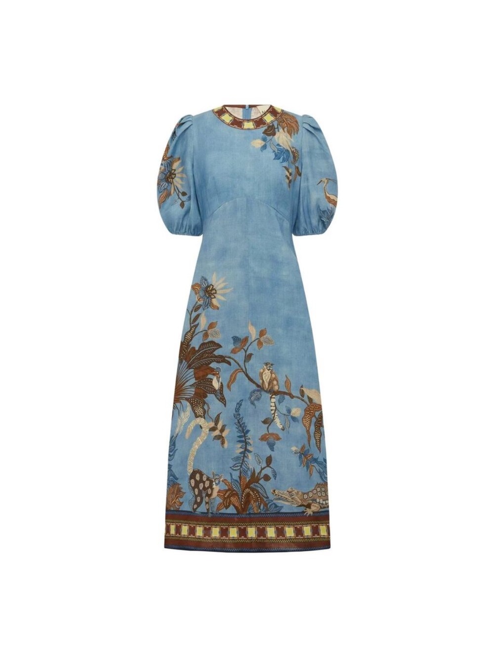 ALEMAIS Georgie Linen Midi Dress